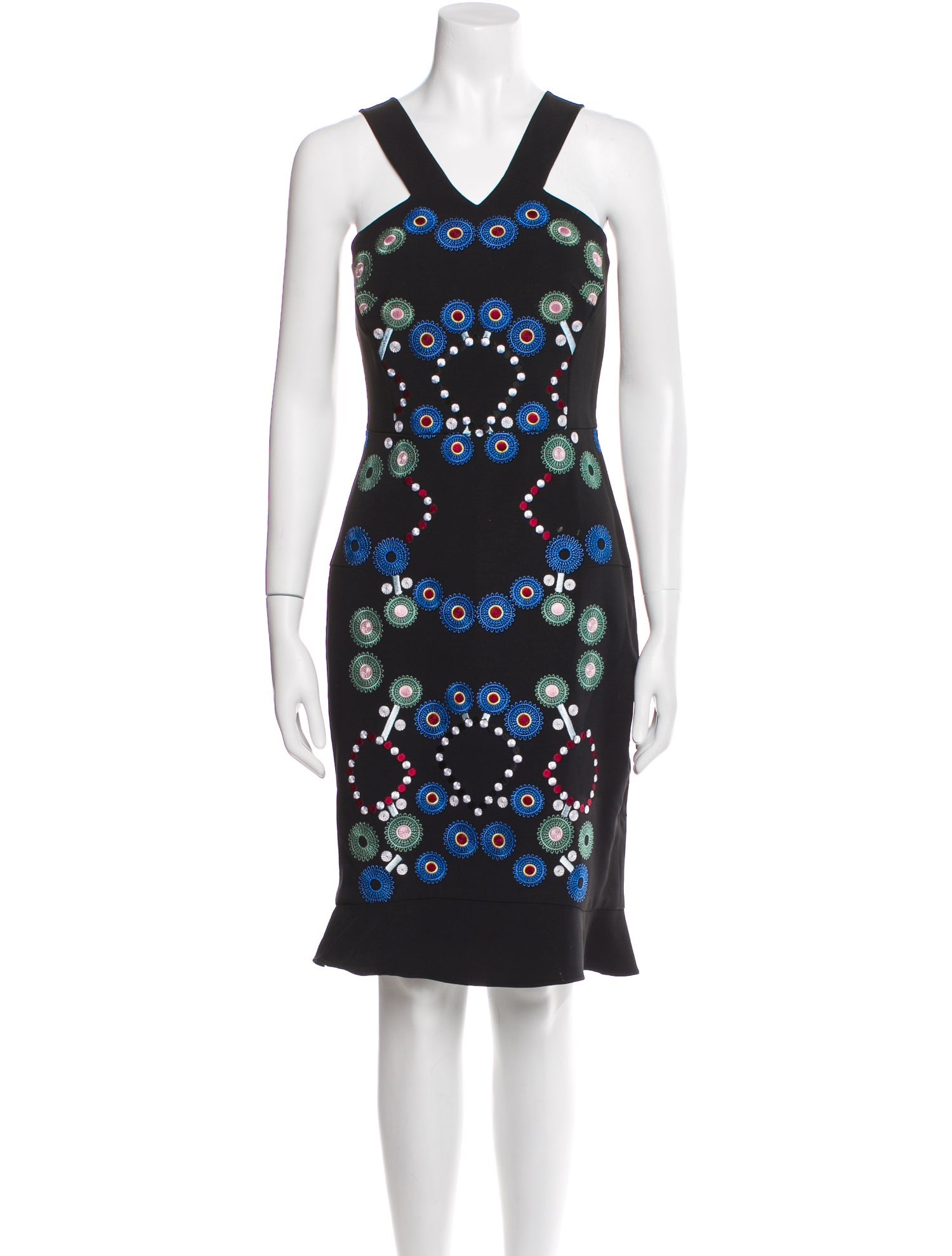 Peter Pilotto Printed Knee-Length Dress