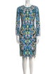 Peter Pilotto Printed Knee-Length Dress
