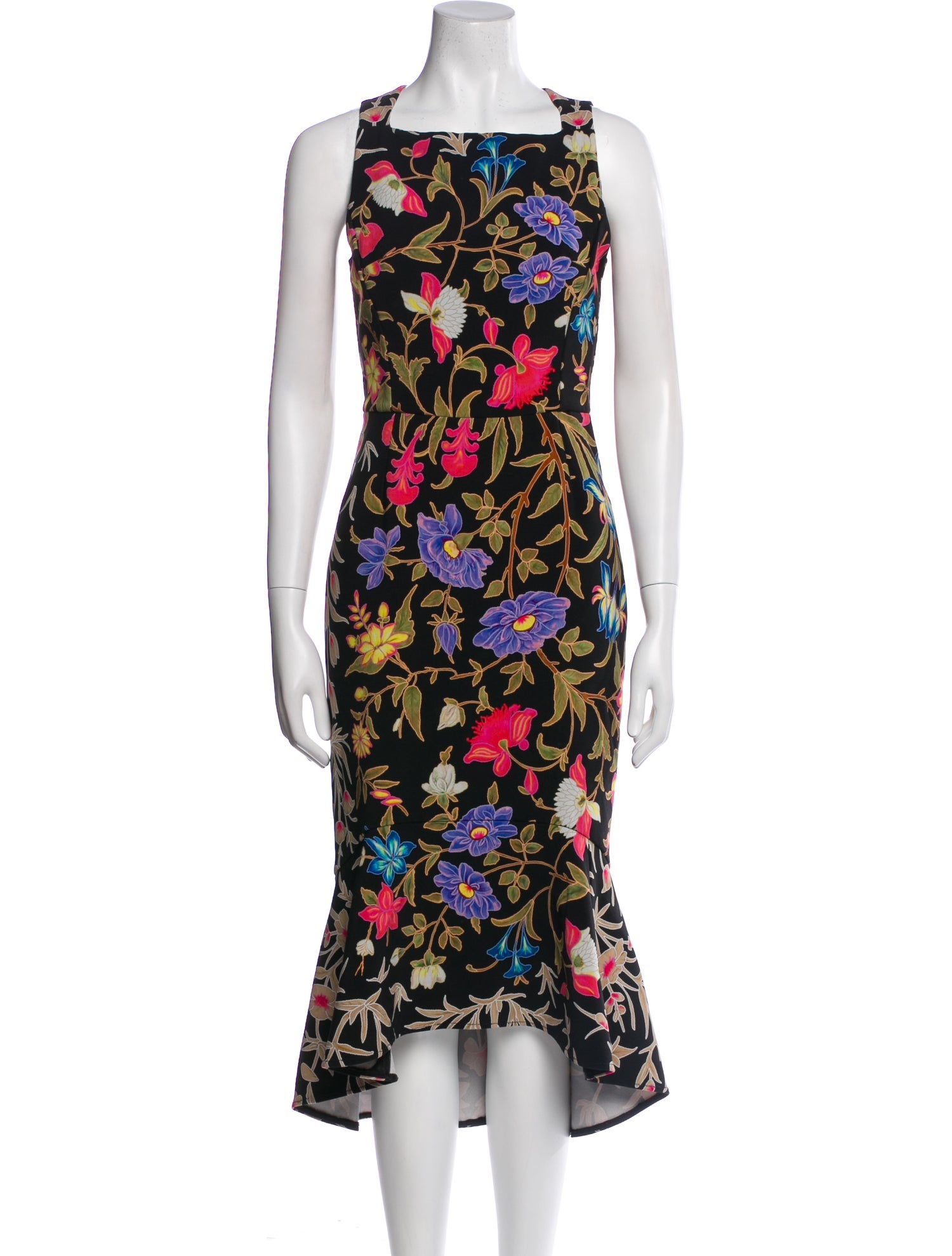 Peter Pilotto Floral Print Midi Length Dress