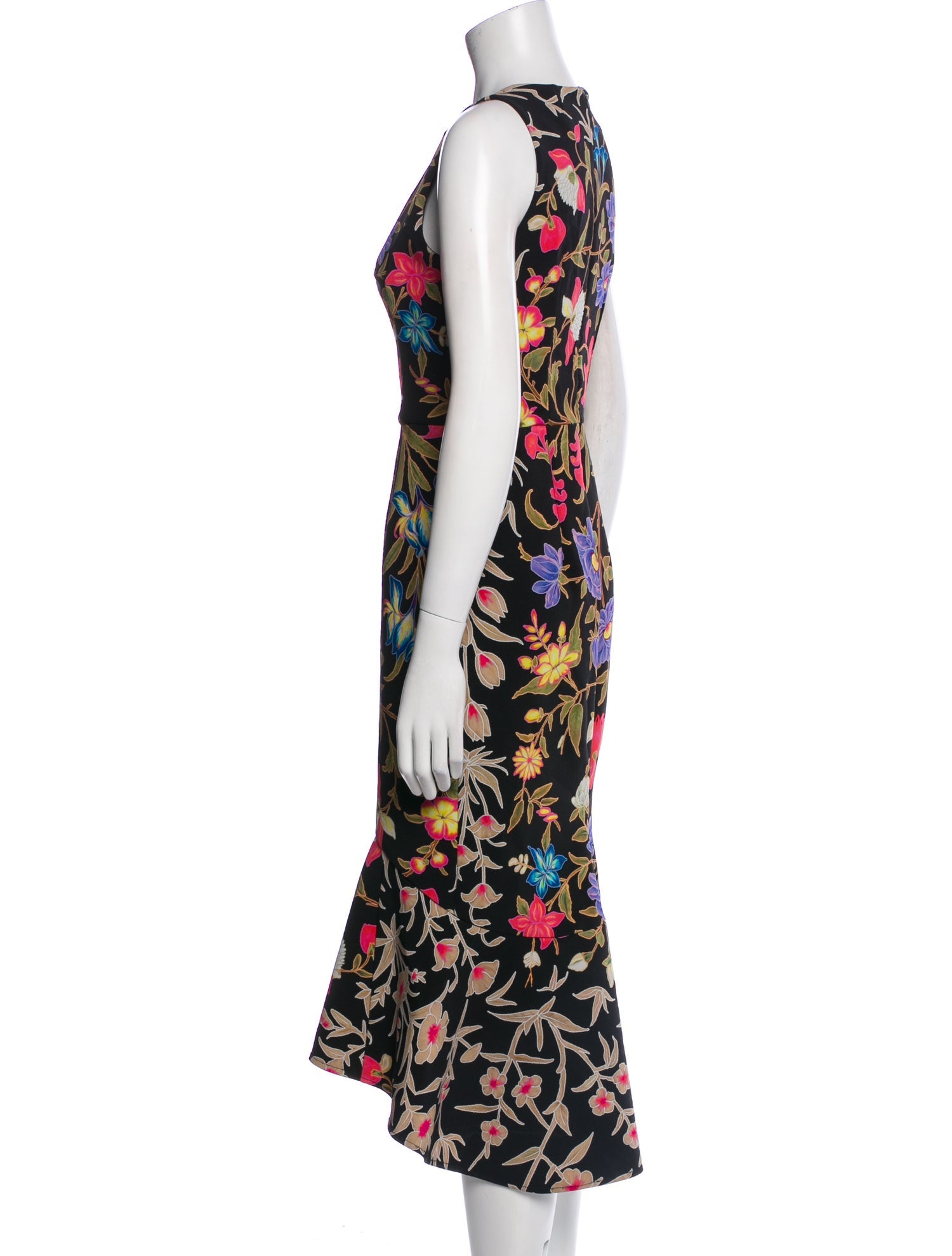 Peter Pilotto Floral Print Midi Length Dress