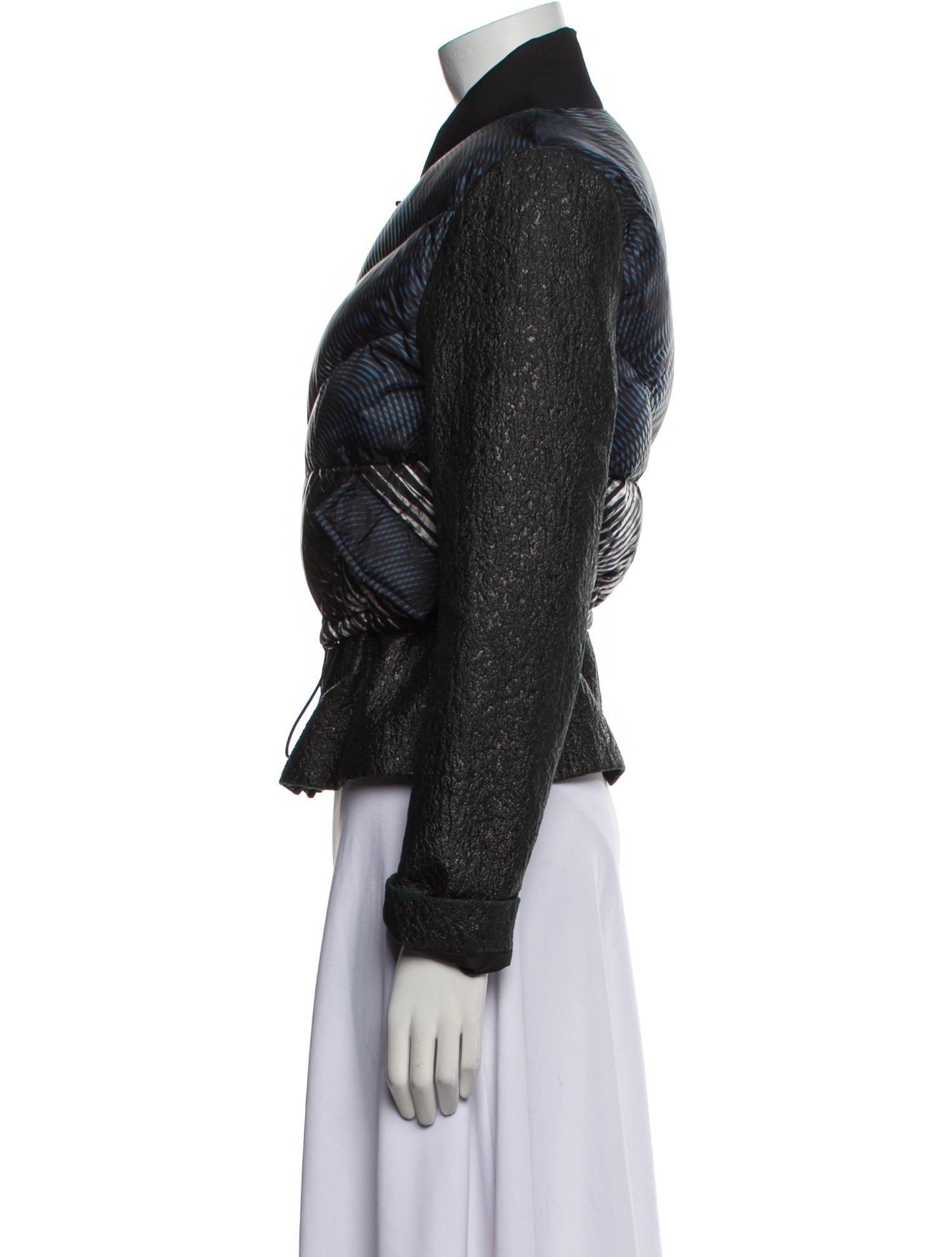 Peter Pilotto Nylon Tweed Pattern Down Jacket