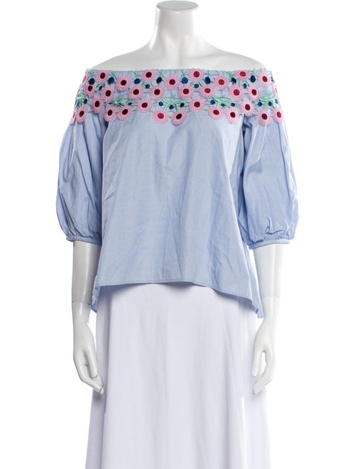 Peter Pilotto Patterned Off-The-Shoulder Crop Top