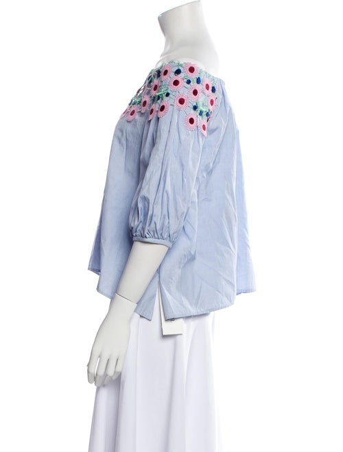 Peter Pilotto Patterned Off-The-Shoulder Crop Top