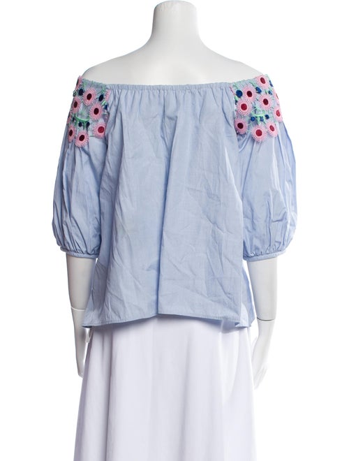 Peter Pilotto Patterned Off-The-Shoulder Crop Top