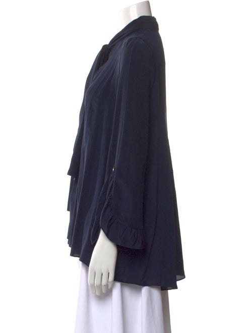 Peter Pilotto Silk Mock Neck Blouse