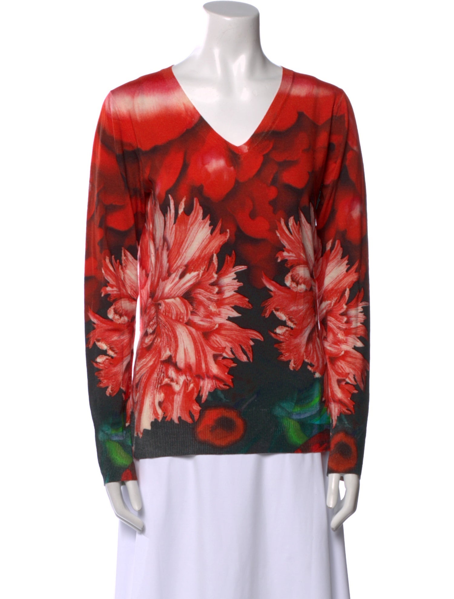 Peter Pilotto Merino Wool Printed Sweater