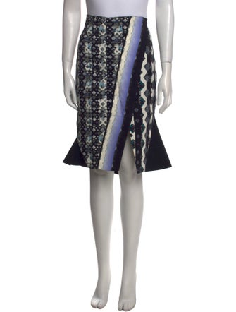 Peter Pilotto Printed Knee-Length Skirt