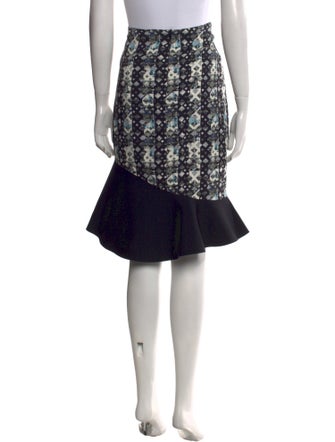 Peter Pilotto Printed Knee-Length Skirt
