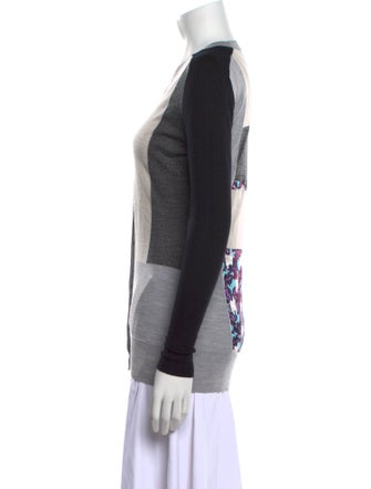Peter Pilotto Wool Colorblock Pattern Sweater