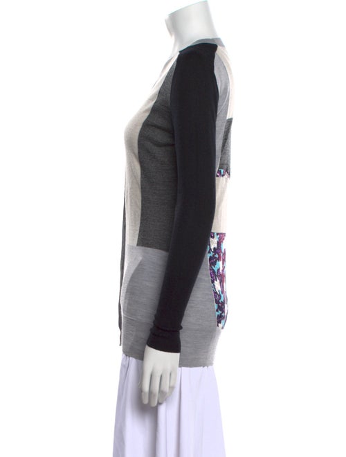 Peter Pilotto Wool Colorblock Pattern Sweater