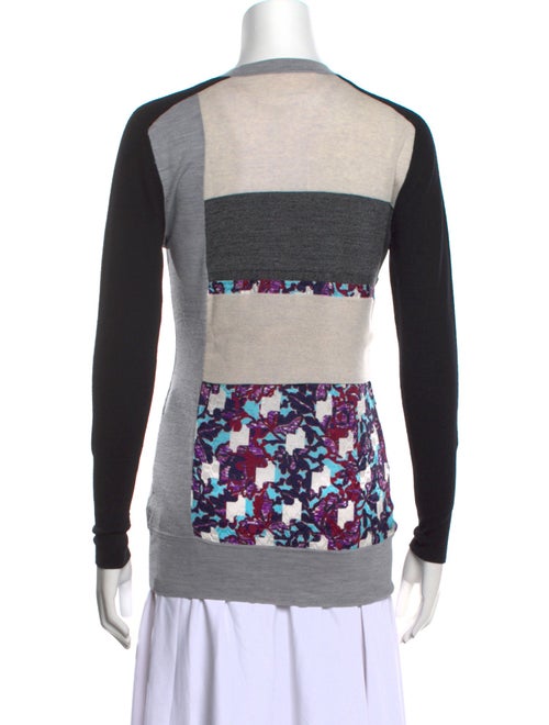 Peter Pilotto Wool Colorblock Pattern Sweater
