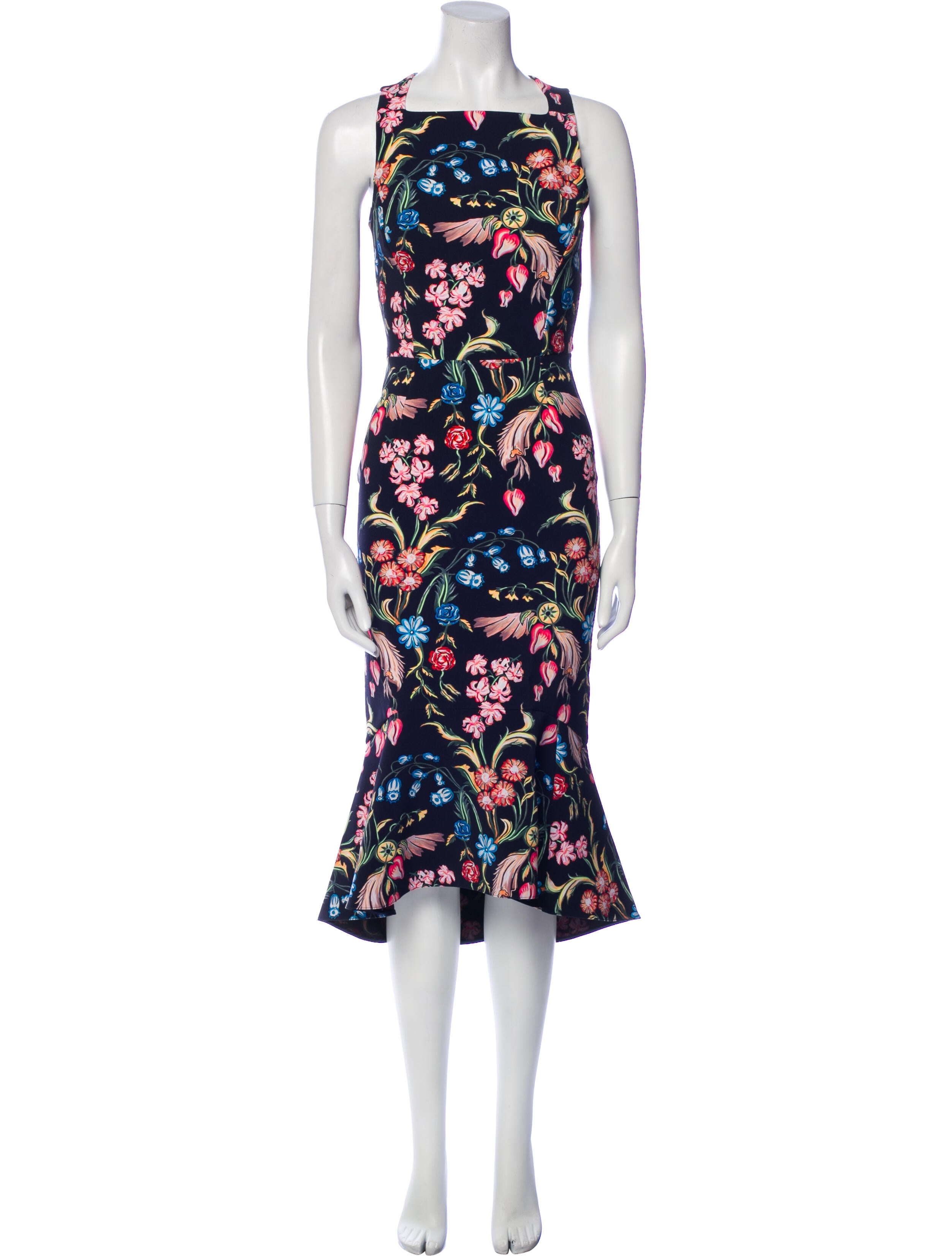 Peter Pilotto Floral Print Long Dress w/ Tags