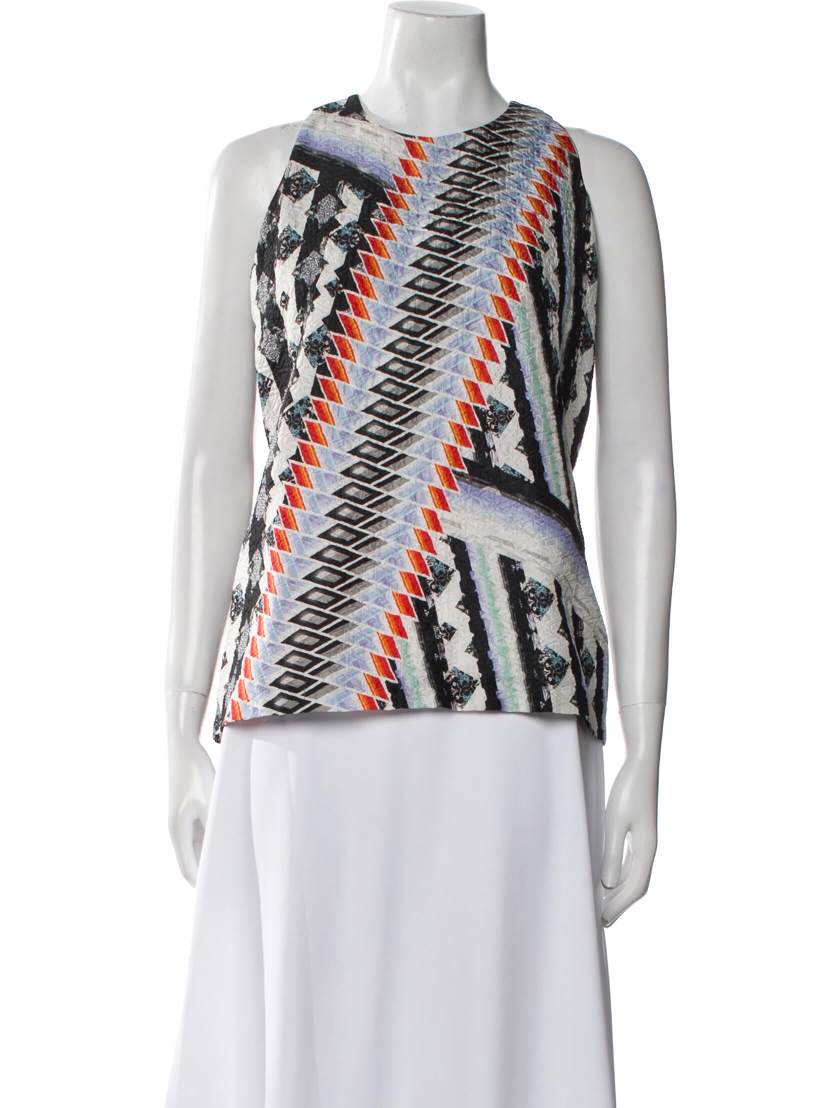 Peter Pilotto Silk Printed Top