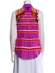 Peter Pilotto Silk Striped Button-Up Top