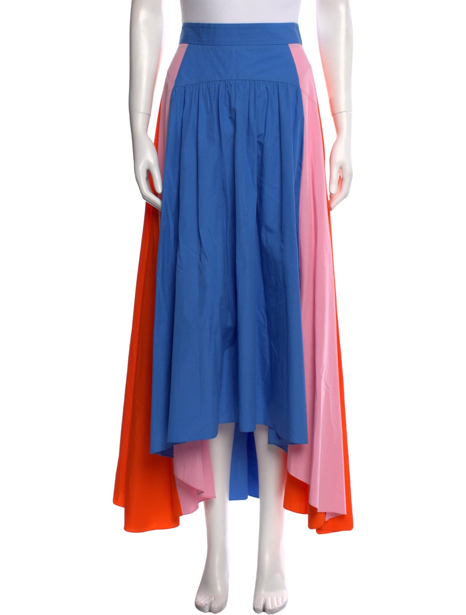 Peter Pilotto Colorblock Pattern Long Skirt
