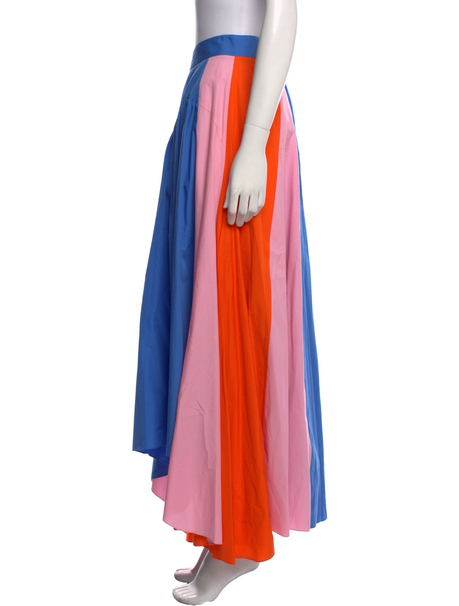 Peter Pilotto Colorblock Pattern Long Skirt