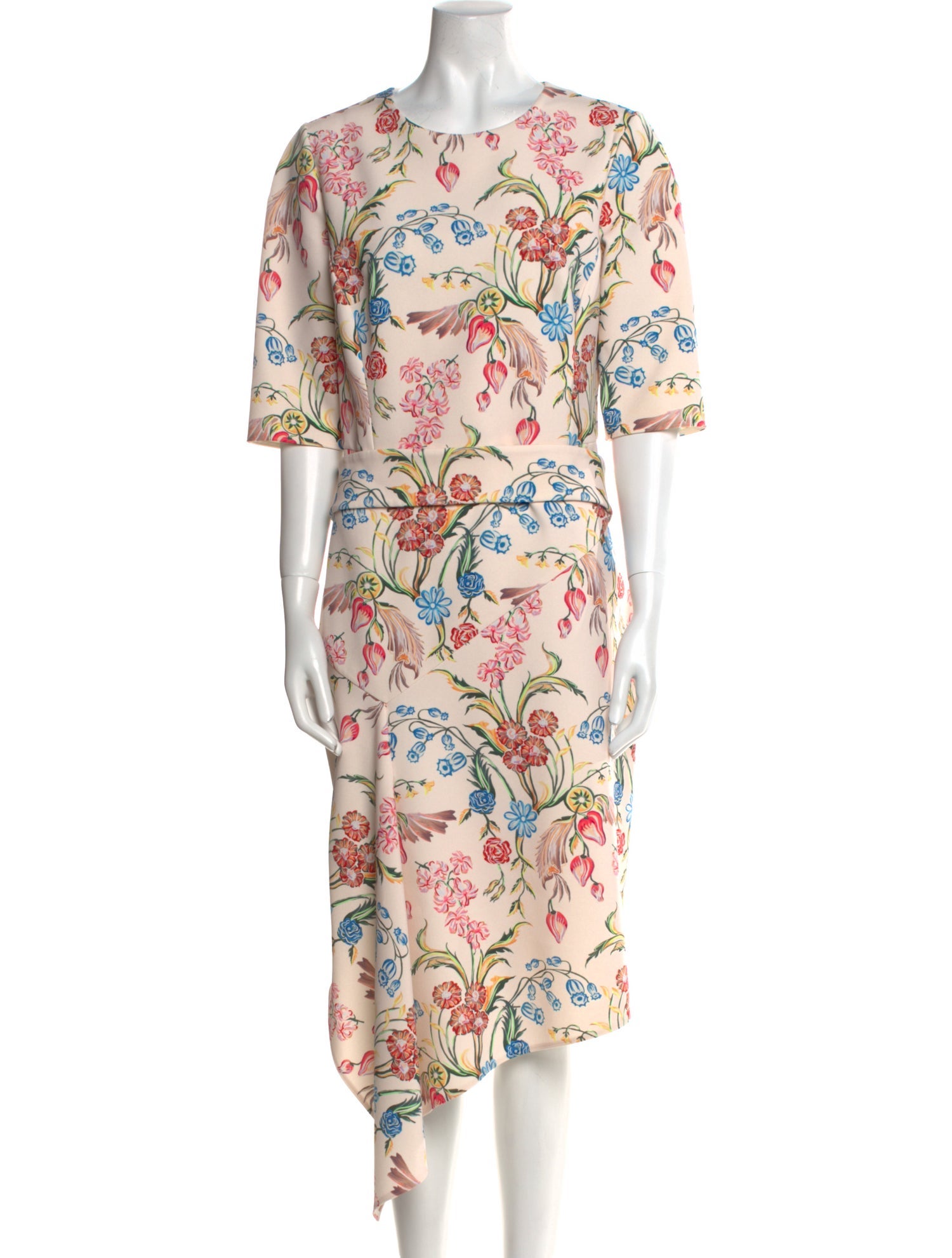 Peter Pilotto Floral Print Midi Length Dress