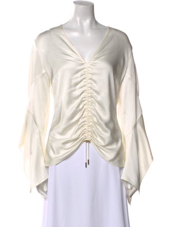 Peter Pilotto V-Neck Long Sleeve Blouse