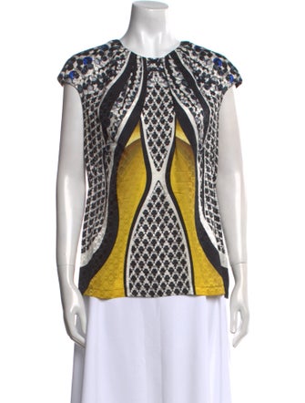 Peter Pilotto Silk Printed Blouse