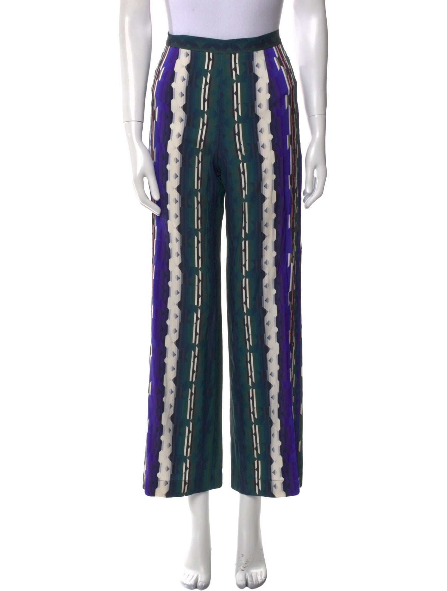 Peter Pilotto Silk Wide Leg Pants