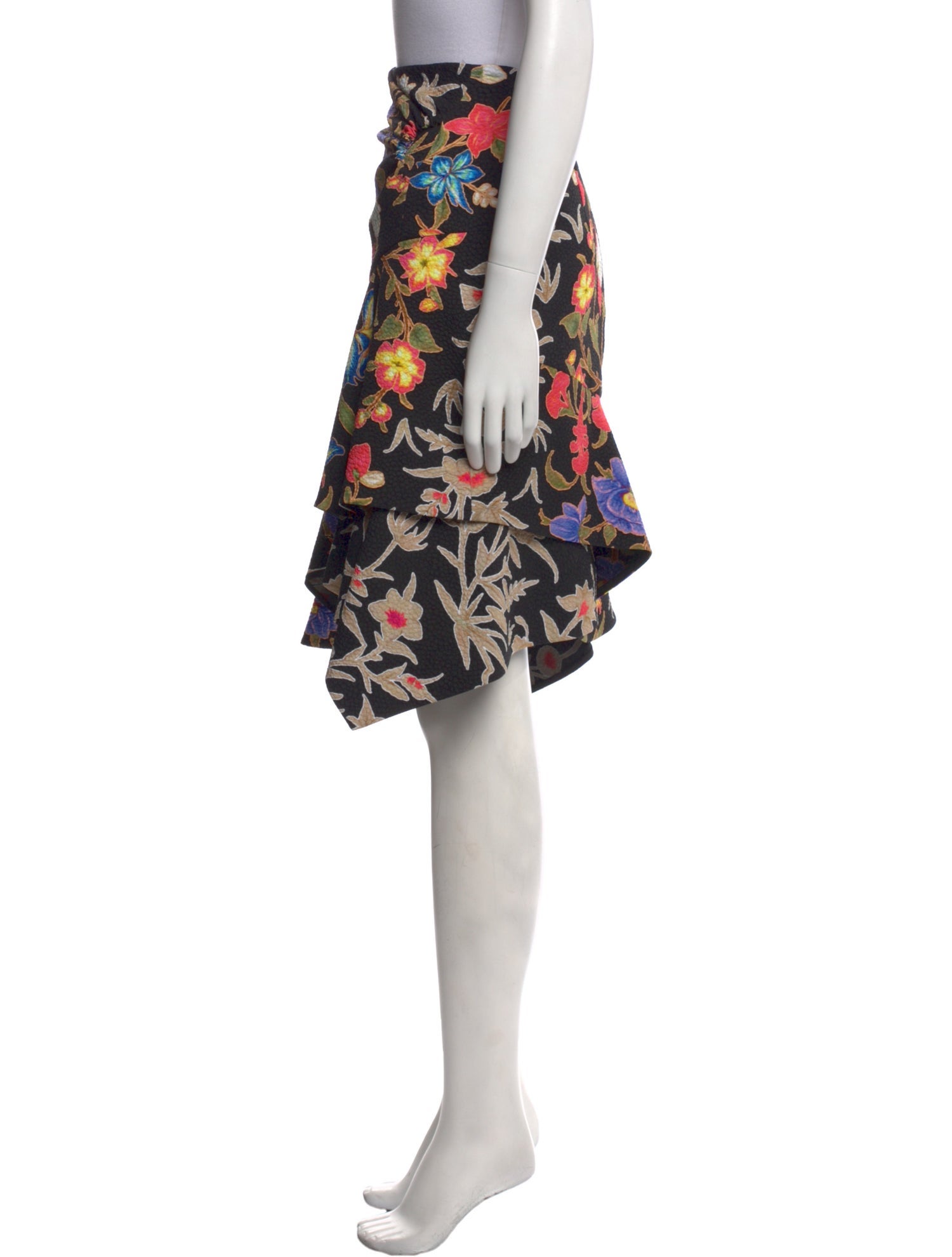 Peter Pilotto Floral Print Knee-Length Skirt