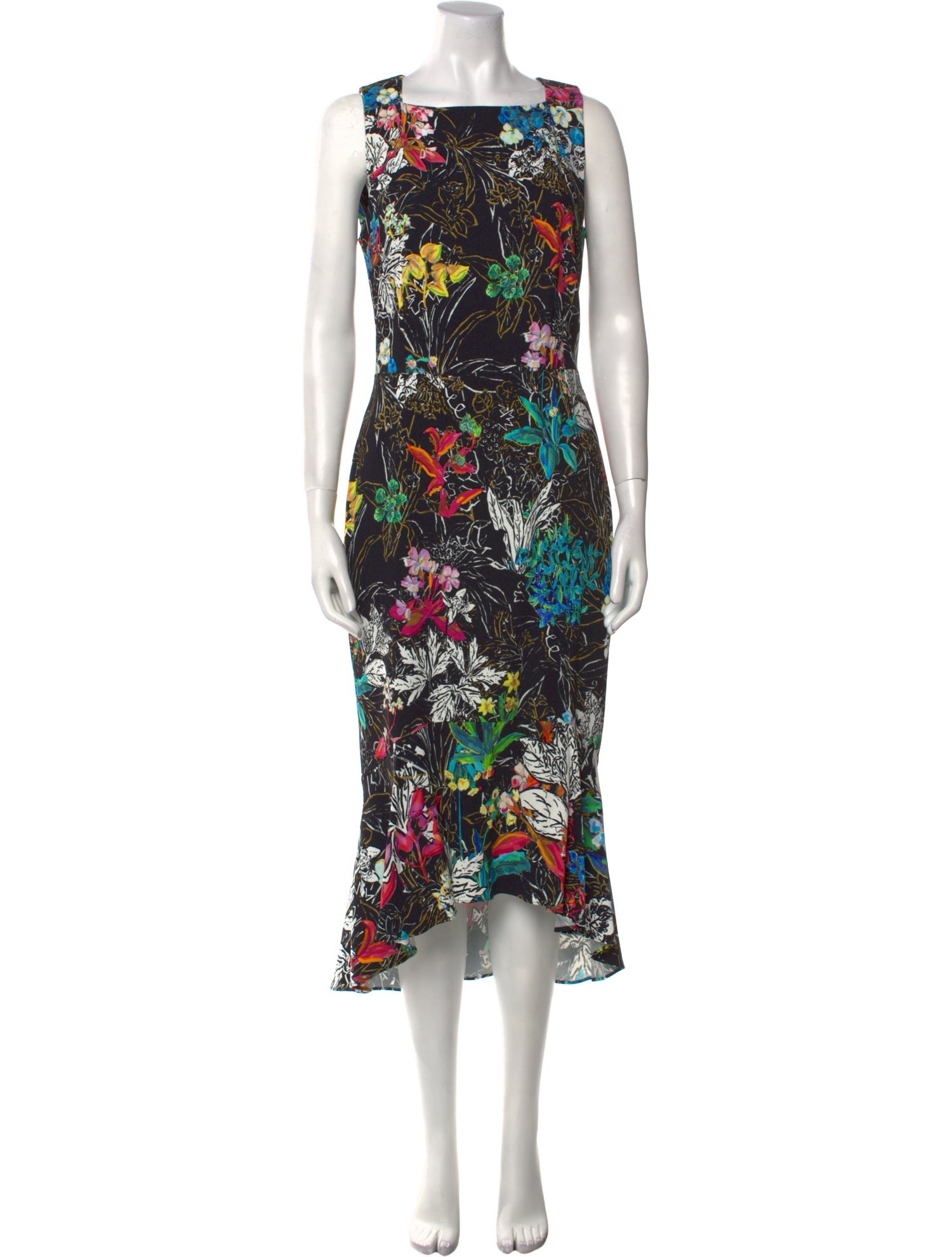 Peter Pilotto Floral Print Long Dress w/ Tags