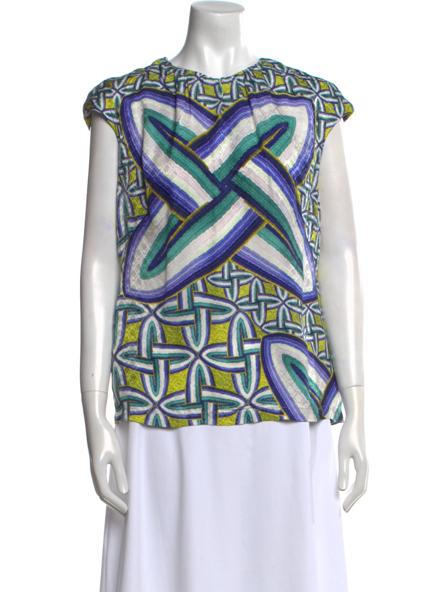 Peter Pilotto Silk Printed T-Shirt