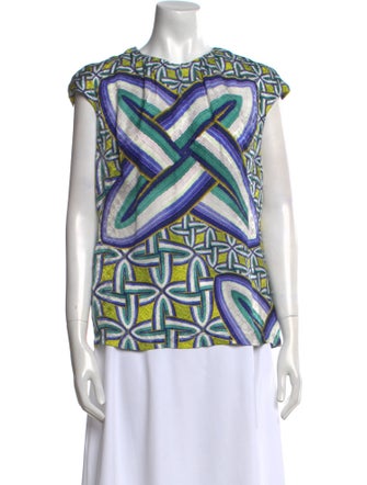 Peter Pilotto Silk Printed T-Shirt