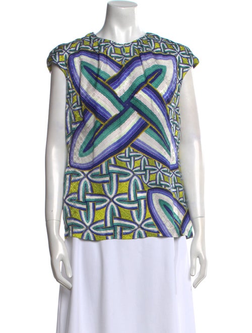 Peter Pilotto Silk Printed T-Shirt