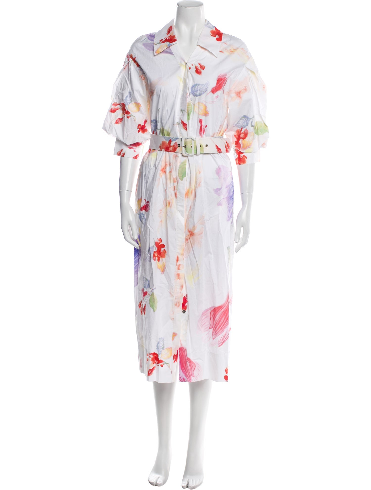 Peter Pilotto Floral Print Midi Length Dress