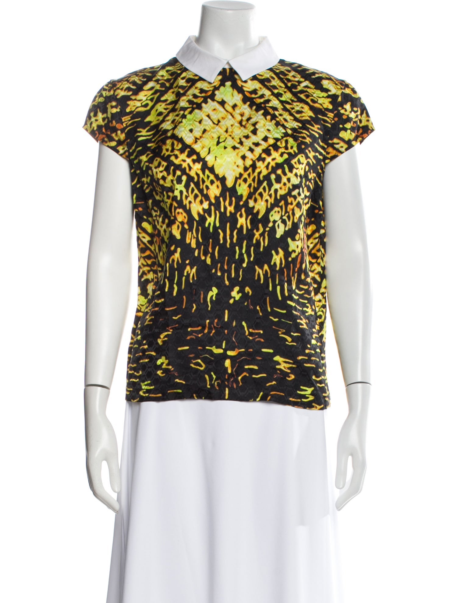 Peter Pilotto Silk Printed Top