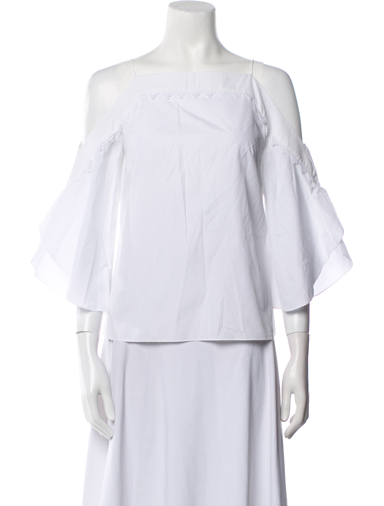 Peter Pilotto Off-The-Shoulder Three-Quarter Sleeve Blouse