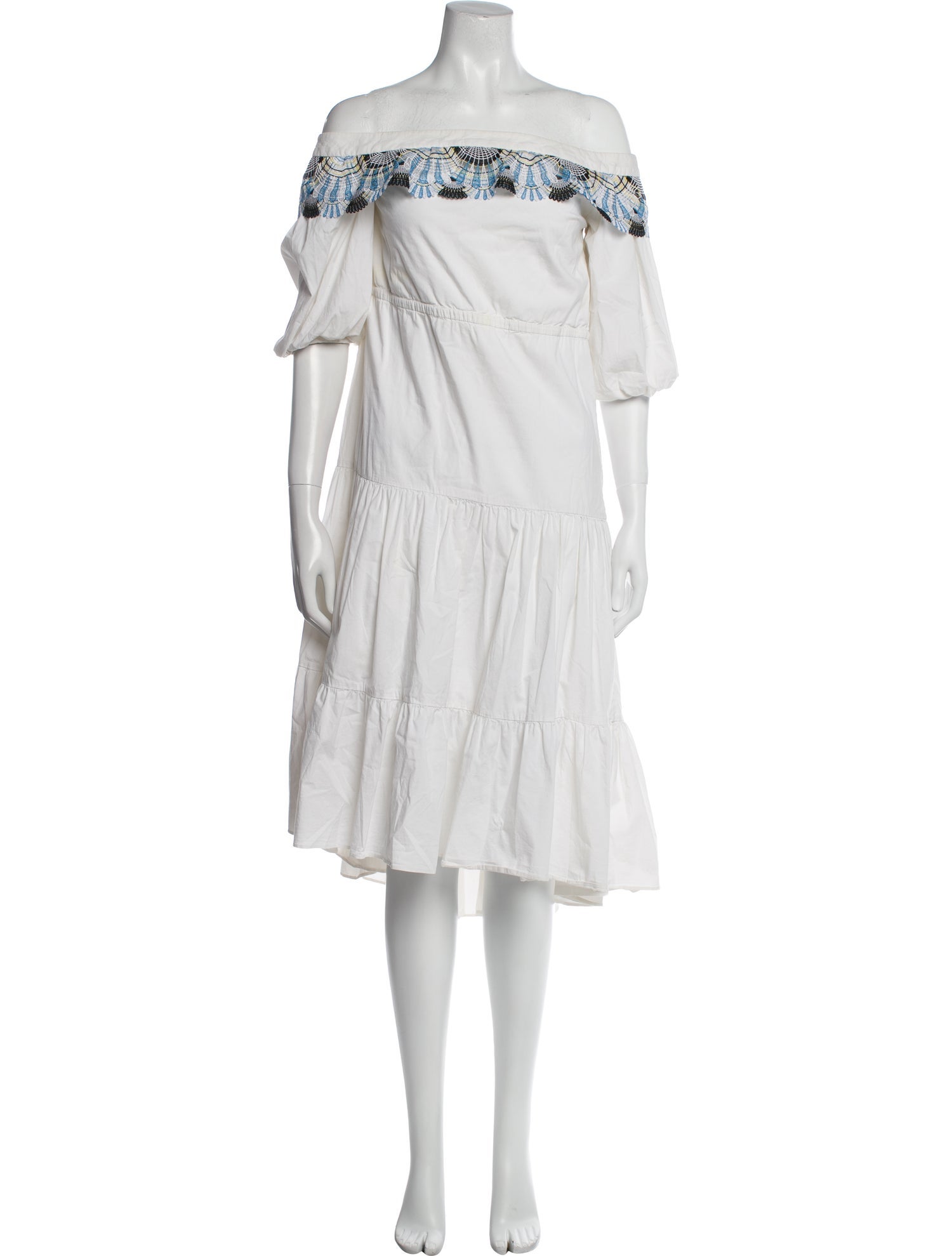 Peter Pilotto Off-The-Shoulder Midi Length Dress