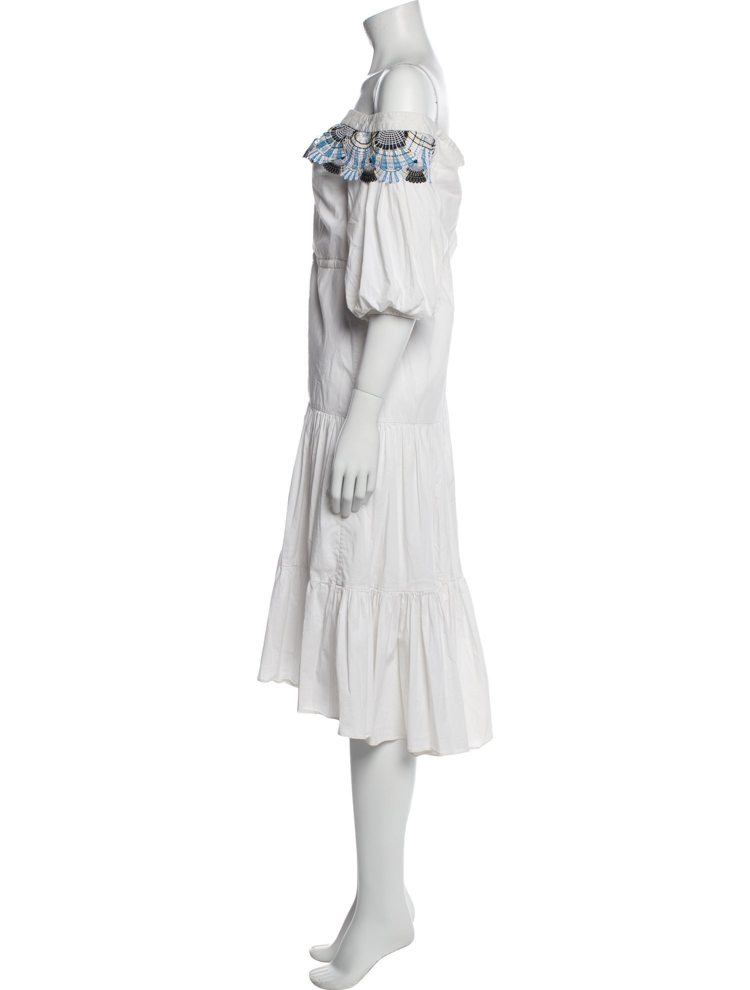 Peter Pilotto Off-The-Shoulder Midi Length Dress