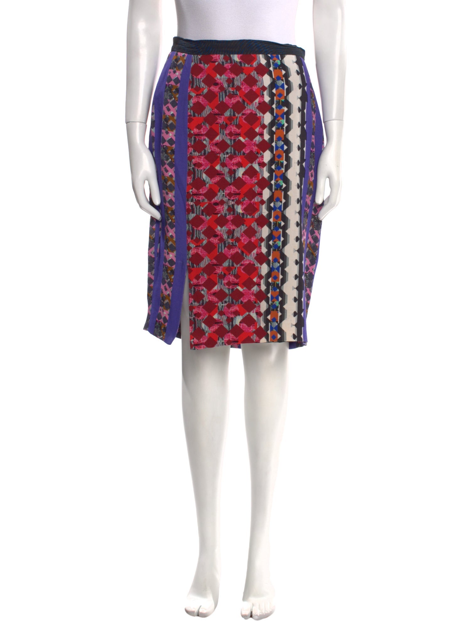 Peter Pilotto Printed Knee-Length Skirt