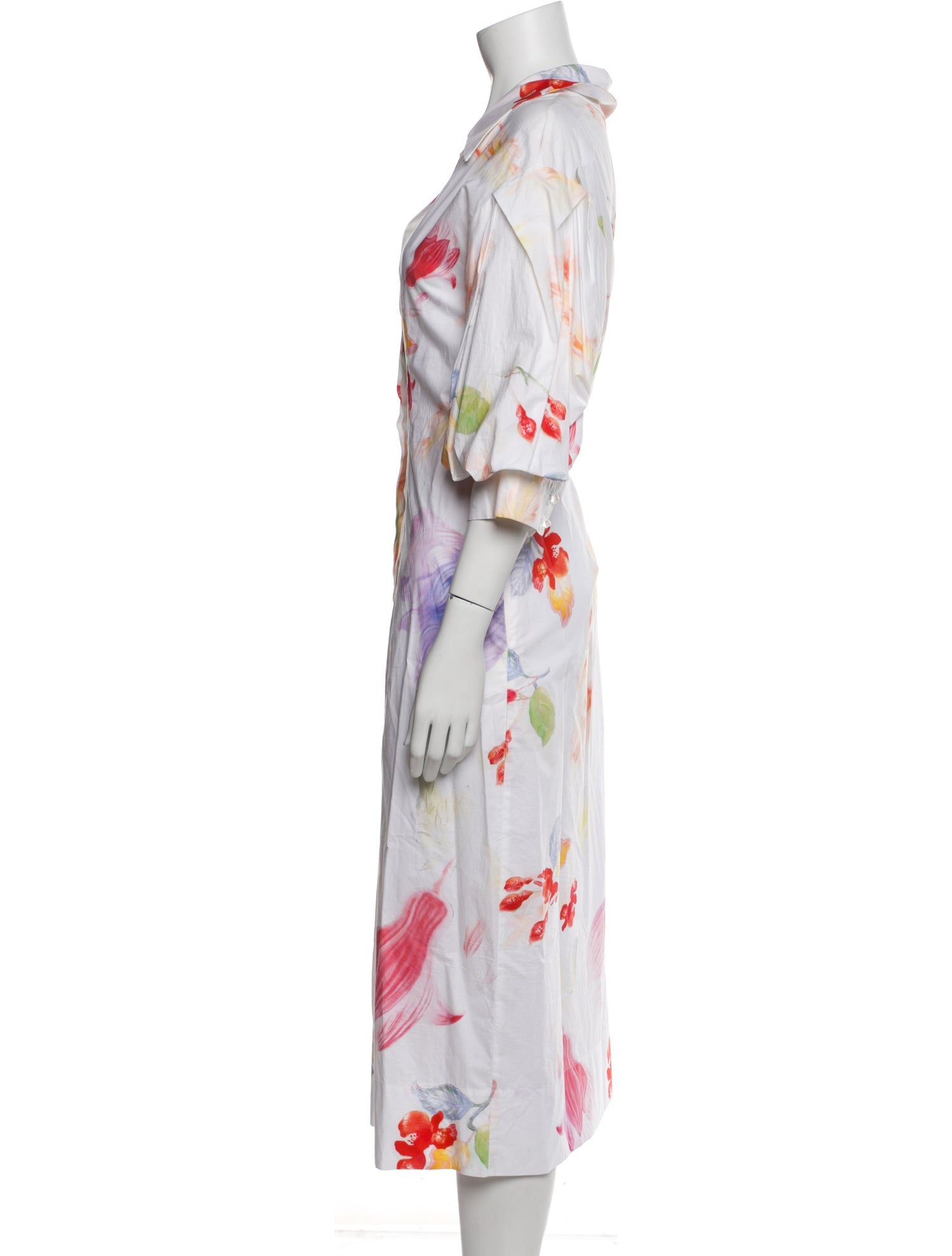 Peter Pilotto Floral Print Midi Length Dress