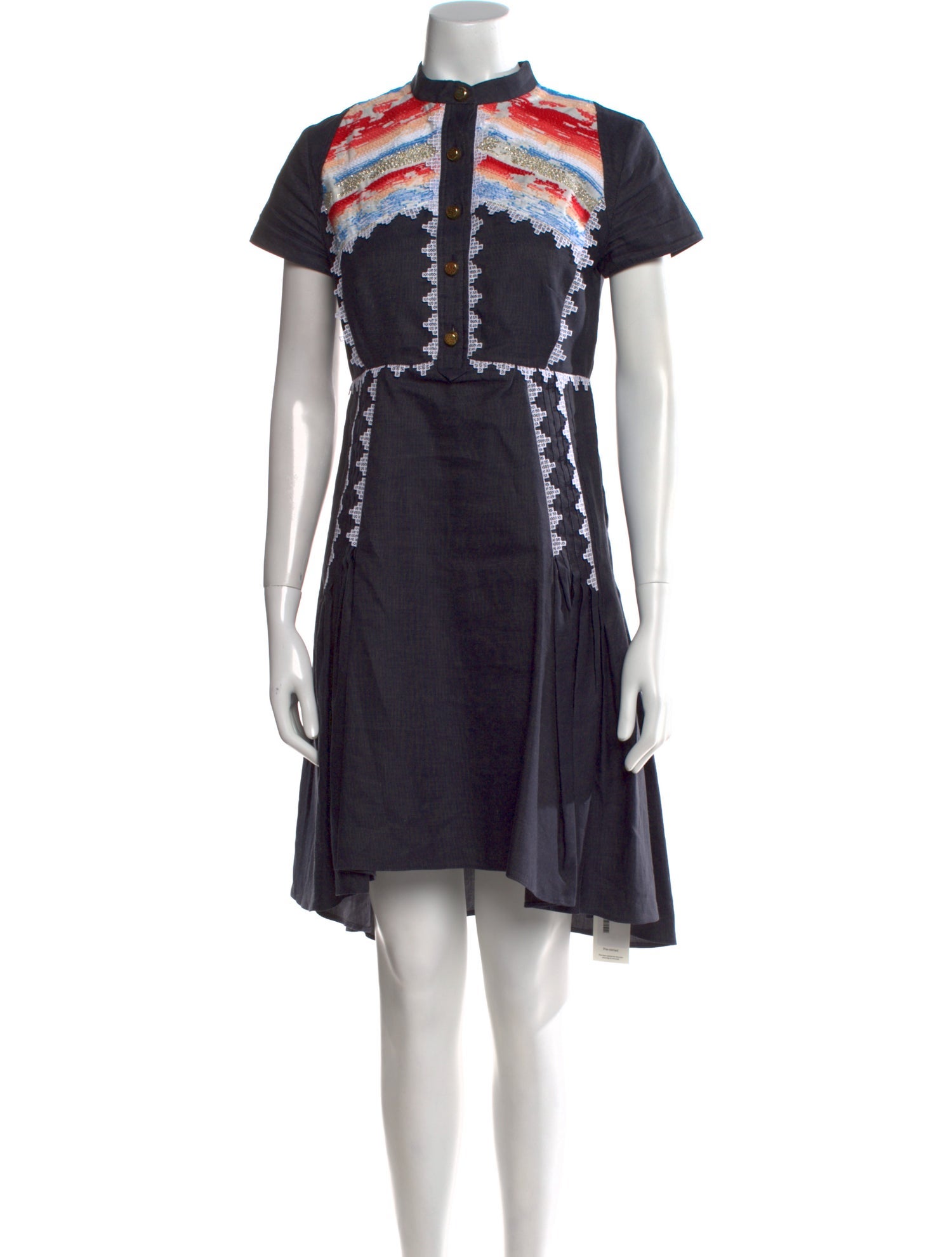 Peter Pilotto Mock Neck Mini Dress