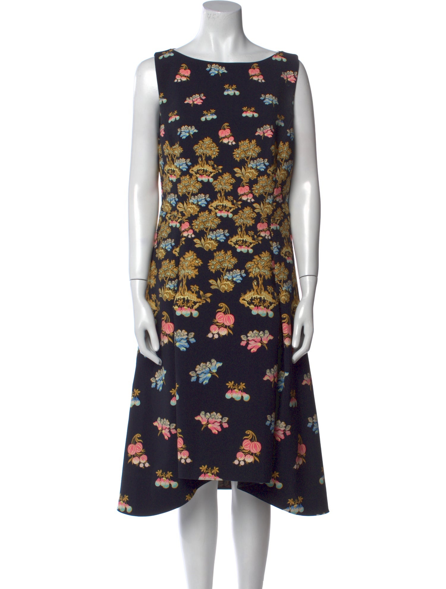 Peter Pilotto Floral Print Midi Length Dress