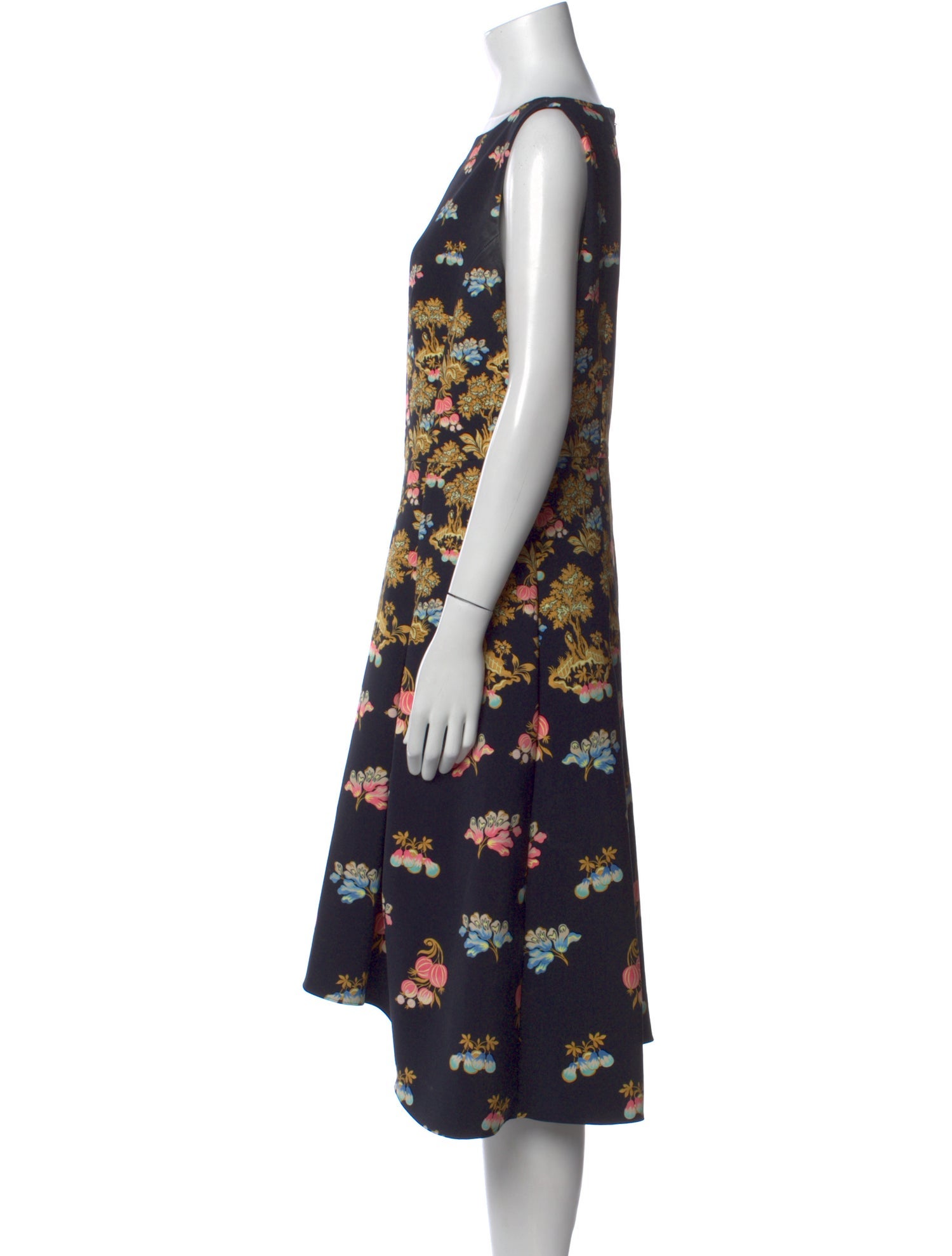 Peter Pilotto Floral Print Midi Length Dress