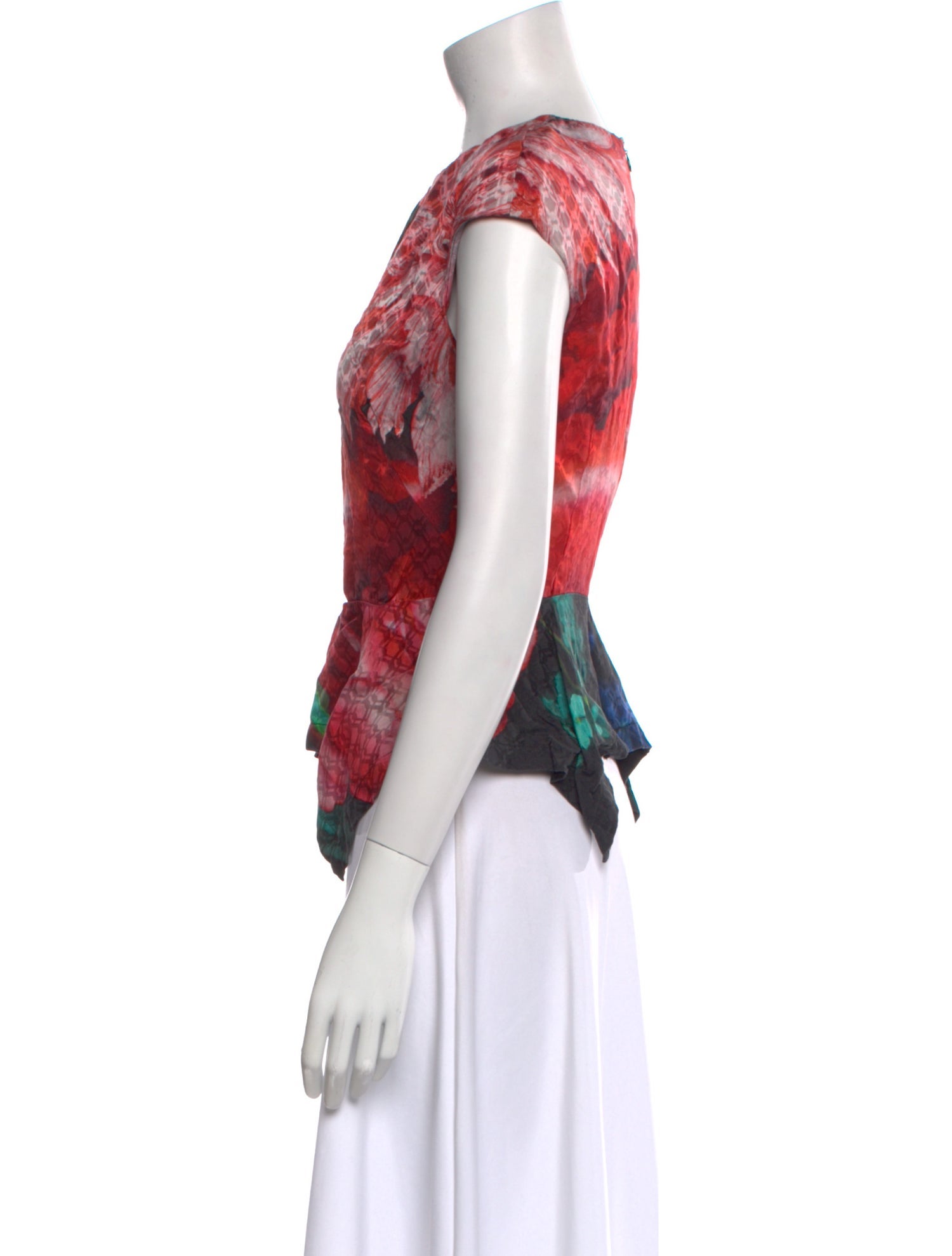 Peter Pilotto Silk Floral Print Blouse