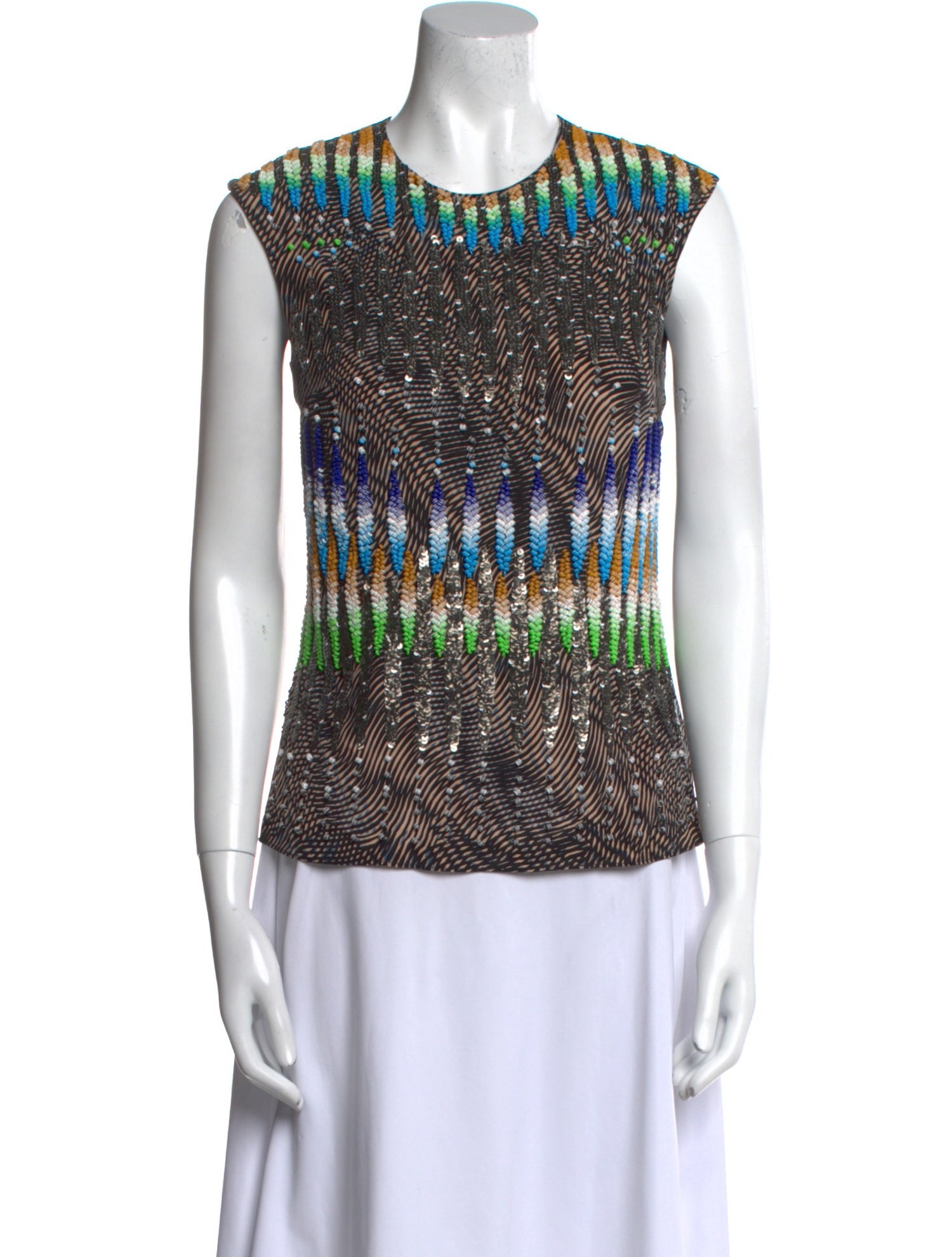 Peter Pilotto Silk Printed Top