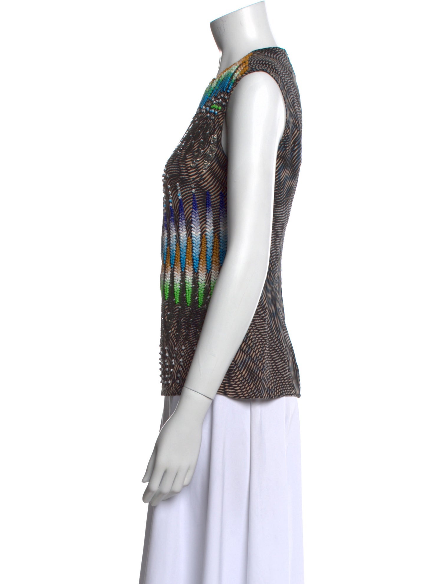 Peter Pilotto Silk Printed Top