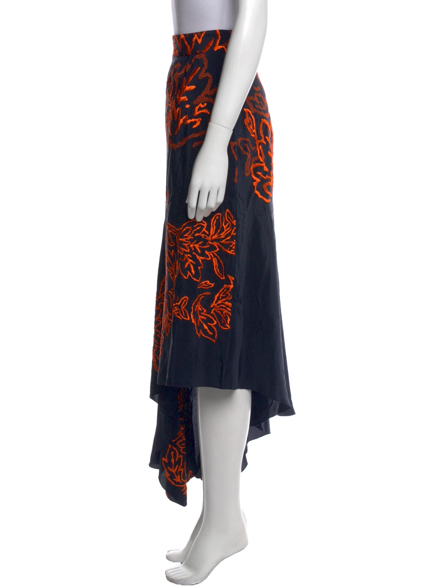 Peter Pilotto Silk Midi Length Skirt