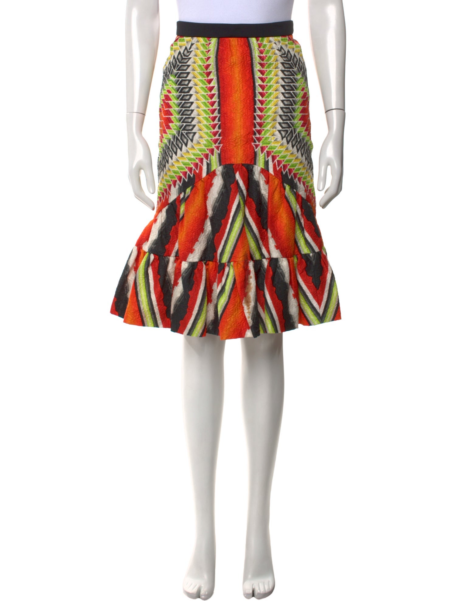 Peter Pilotto Silk Knee-Length Skirt