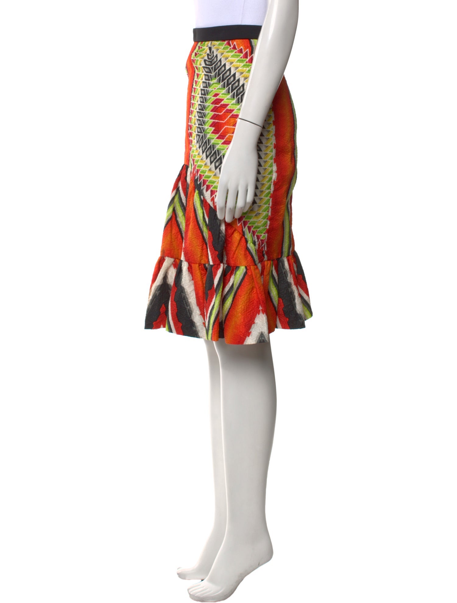 Peter Pilotto Silk Knee-Length Skirt