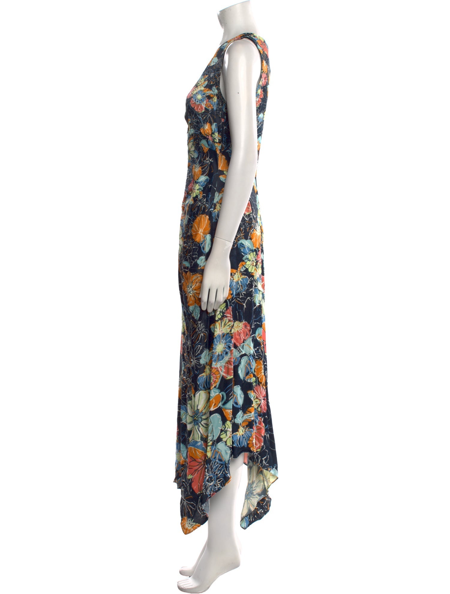 Peter Pilotto Floral Print Long Dress