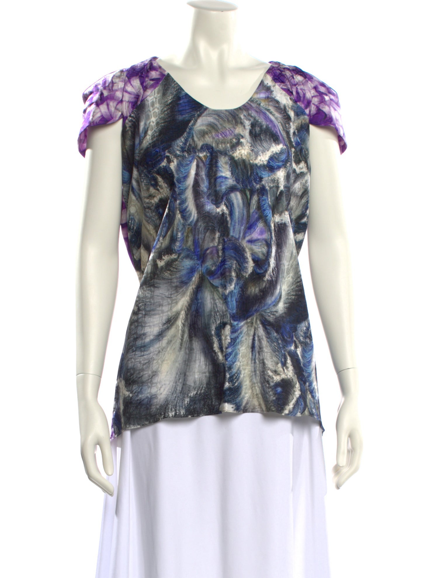 Peter Pilotto Silk Printed Blouse