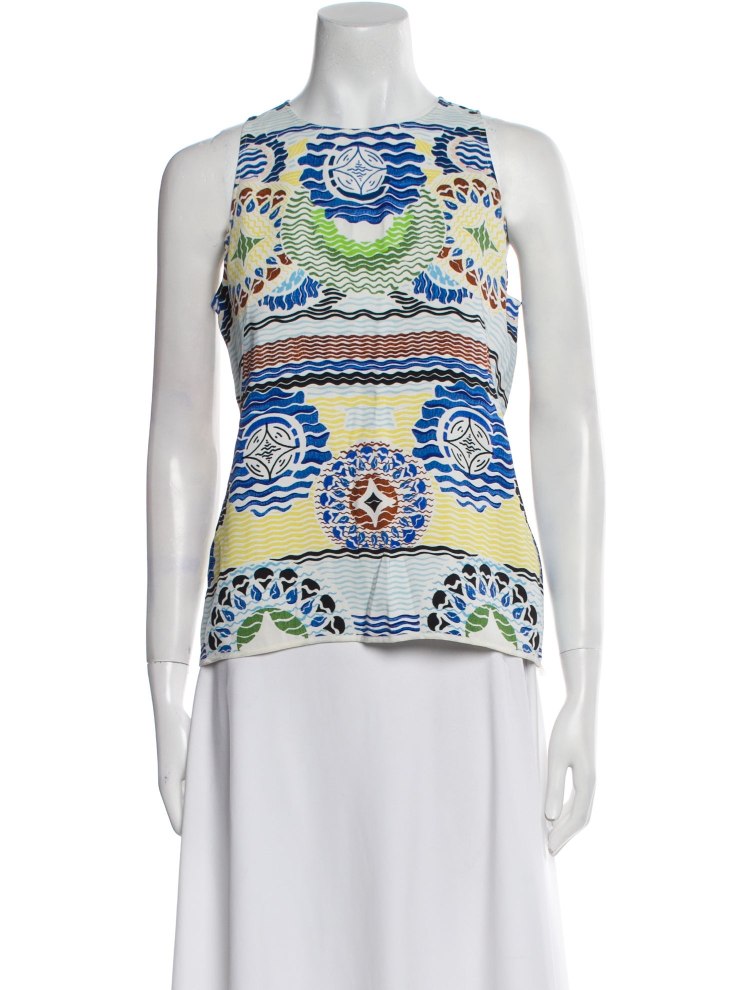 Peter Pilotto Printed Crew Neck Top