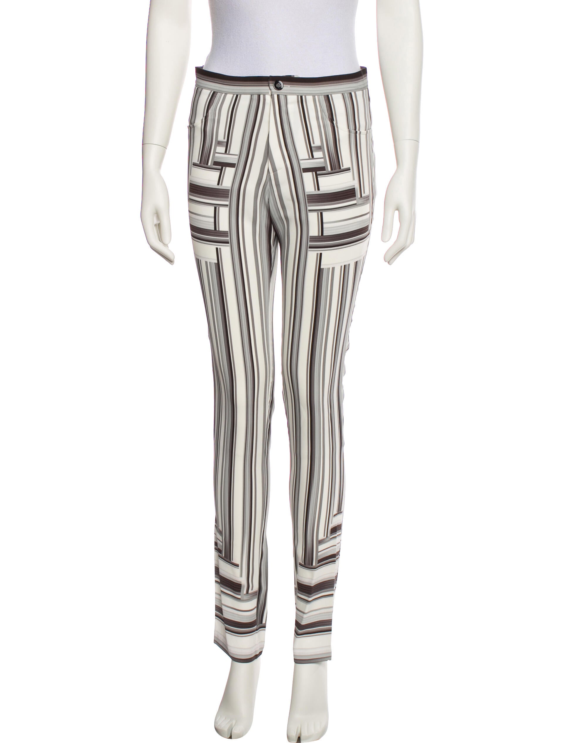 Peter Pilotto Striped Skinny Leg Pants w/ Tags