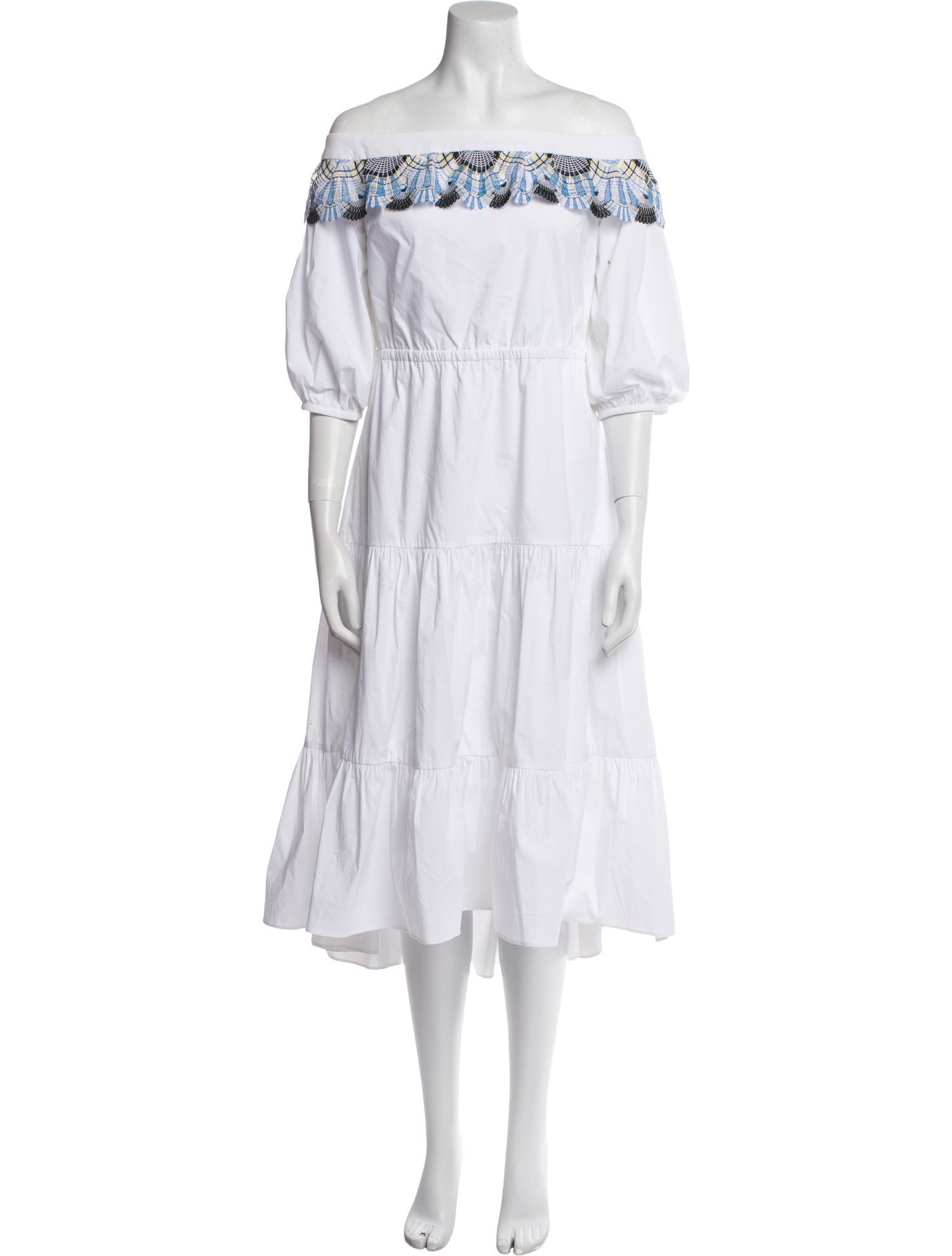 Peter Pilotto Off-The-Shoulder Midi Length Dress w/ Tags